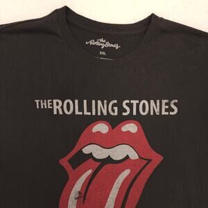 The Rolling Stones Short Sleeve Band Crew Neck T Shirt Mens Size 2XL Black